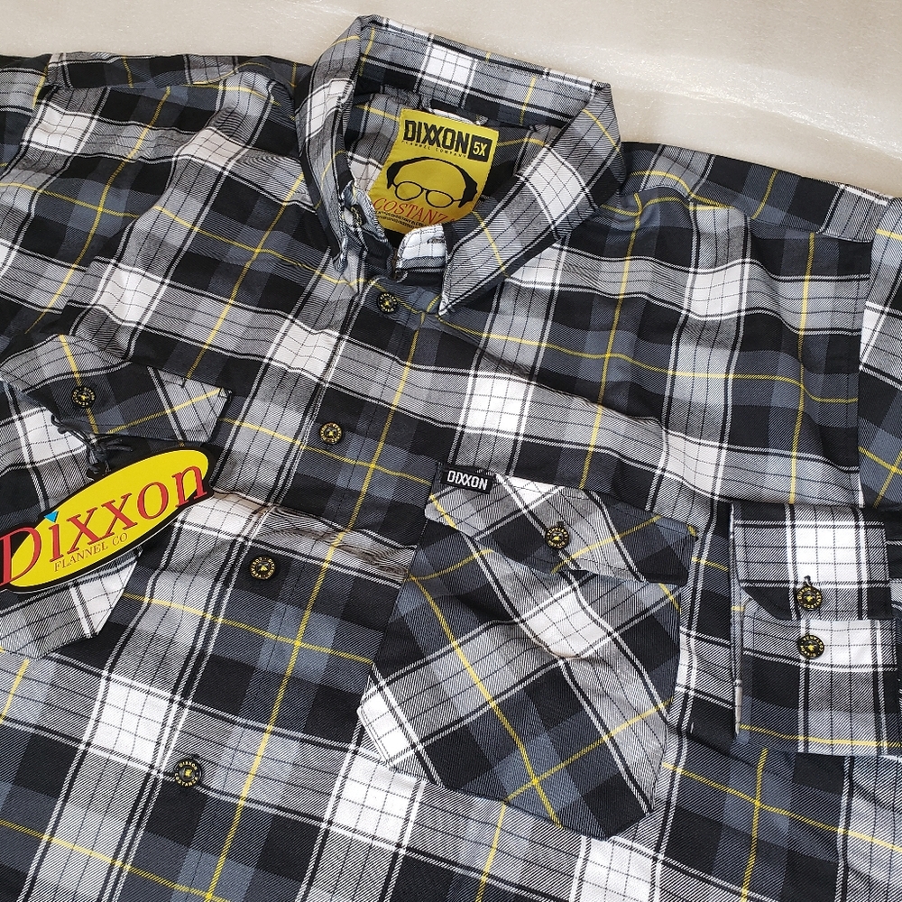 NWT Dixxon Men's 5X 5XL Contanza Flannel Shirt